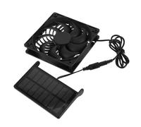 BESPORTBLE Ventilador Solar con Panel Fotovoltaico para Enfriamiento y Ventilación Casetas de Mascotas Invernaderos y Gallineros Solución para Espacios Ganaderos