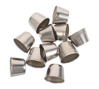 BESPORTBLE Virola de Mango Niquelada para Cuchillo Artesanal, 50 Piezas de Repuesto para Mangos de Madera, Accesorio Resistente y Ajustable para Cuchillos de Cocina y Bricolaje