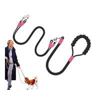 Besreey Arnés doble para perros - Dos perros pasear correa, accesorio de seguridad a prueba de torsión, herramienta de animales ajustable para correr, caminar, acampar, jardín