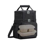 Besreey Bolsa Térmica para Almuerzo - Portátil,Bolso Térmico Ampliable de Doble Nivel con Correa Bandolera Portátil para Hombre Mujer Picnic Actividades Exteriores