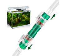 Besreey Conector de Manguera de Filtro de Acuario, Acuario de válvula de Grifo Doble,Válvula conectora de Manguera para pecera con Control de Agua | Conector de válvula de pecera de liberación rápida
