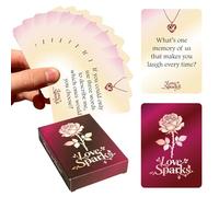 Besreey Juegos para Parejas para la Noche de Cita - 50 Tarjetas De Actividad Romántica,Cartas de Juego para Parejas para Conversaciones Profundas,para Aniversarios De Boda, Viajes, Viaje por