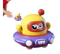 Besreey Juguete De Retroceso,Platillo Volante Rebotante con Diseño Espacial para Niños | Juegos Educativos Interactivos para Interiores Niñas Niños Bebés Jardín Salón Cumpleaños Patio Preescolar