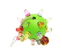 Besreey Juguete para loro, juguete para pájaros para Conures - Planet Design Shotet Juguete para masticar | Alivia el aburrimiento Forager Ball con accesorios de jaula de campana para parque infantil