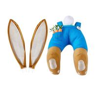 Besreey Kit de corona de conejito, accesorio de corona de conejito,Kit de guirnalda de trasero de conejito de decoración de Pascua de 3 piezas | Accesorio de corona de conejito de dibujos animados
