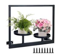 Besreey Soporte para plantas de pared, soporte para plantas montado en la pared, para decoración del hogar, dormitorio, terraza, jardín, invernadero, apartamento, patio, balcón, exterior, entrada