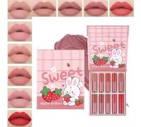 Besreey Tinte Labial | Labiales No Transfiere Al Beber - Impermeable Mate No Transfiere Para Uso Diario En Bodas Y Adolescentes Mujeres