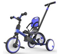Besrey Triciclo infantil 5 en 1 - Triciclo evolutivo con manillar y rueda de repuesto, bicicleta sin pedales para niños a partir de 18 meses con respaldo y cinturón, regalo de cumpleaños para niños