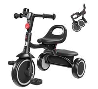 besrey Triciclo para Niños Pequeños con Campana, Triciclo para Niños de 18 Meses a 5 Años, Bicicleta para Niños de 1.5 a 5 Años, Triciclo para Bebés, Regalos y Juguetes para Niños