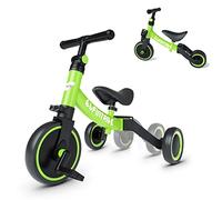besrey Triciclos para Niños, 3 en 1 Una Bici Multifunción, Adecuado para niños de 1-4 años,Triciclo,Bicicleta,Carro de Equilibrio,Caminante, Altura del Asiento Regulable, Negro