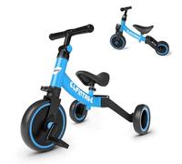 besrey Triciclos para Niños, 5 en 1 Una Bici Multifunción, Adecuado para niños de 1-4 años,Triciclo,Bicicleta,Carro de Equilibrio,Caminante, Altura del Asiento Regulable, Azul