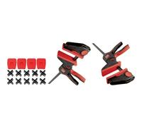 BESSEY EZ360TD-SET - Kit de tablas de suelo para terraza, 2 x EZ360-45 + 1 x EZ-TD, juego de acción con un paquete doble de abrazaderas con una mano y kit de montaje de 14 piezas para terrazas, peso