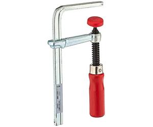BESSEY GTR12 - Abrazadera de mesa de acero con capacidad 4 11/16 x 2 5/16 cm de profundidad de cuello y 180 kg de fuerza de sujeción, color rojo y plateado
