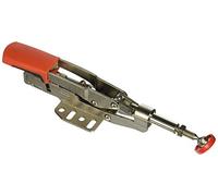 BESSEY STC-IHH25 - Abrazadera horizontal chapada en níquel con acción de sujeción en línea, color plateado