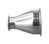 Besshepplo 1 unids 4 pulgadas a 2 pulgadas Reductor de tubería sanitaria Tri Clamp Virola 304 Acero inoxidable concéntrico para agua, aceite, bebidas, leche, cerveza farmacéutica, uso industrial