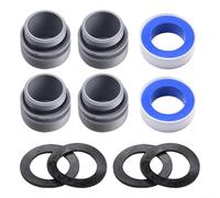 Besshepplo 4560 Kit de conversión de adaptador de manguera de piscina de 40 mm a 1.5 pulgadas para piscinas Intex, conector de salida de entrada, accesorio de plástico gris, fácil de instalar, pieza