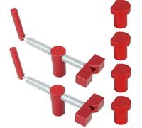Besshepplo Abrazadera de escritorio de carpintería para banco de 34 mm, agujeros de perro, tornillo de banco de ajuste rápido de aleación de aluminio para enrutamiento, corte, lijado, proyectos de