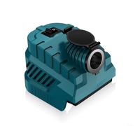 Besshepplo Adaptador convertidor de batería de 15-21 V para Bosch BL1830 BL1850 y 48-11-1862 con salida de 130 W y puerto USB de 27 W indicador LED para coche Camping herramienta eléctrica accesorio
