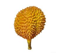 Besshepplo Adorno decorativo de frutas durian simulado para decoración de mesa de jardín del hogar, 25 x 18 cm o 35 x 20 cm, amarillo (pequeño)