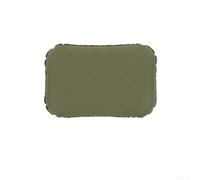 Besshepplo Almohada inflable de camping con esponja de alta resistencia y tela de seda de hielo, almohada de viaje ultra compacta y ligera para senderismo al aire libre, mochilero, color negro (verde)