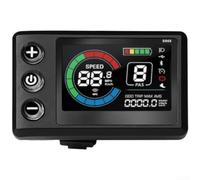 Besshepplo Bicicleta eléctrica pantalla LCD S866-1S 24V 36V 48V para OMD 2 protocolo de comunicación conector impermeable puerto USB negro