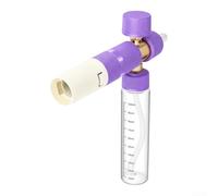 Besshepplo Botella de spray de espuma de alta presión 1 4 Interfaz de conexión rápida Diseño transparente Plástico y metal resistente a ácidos y álcalis para detalles de automóviles y limpieza al aire