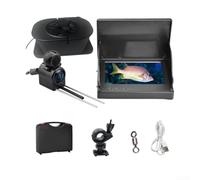 Besshepplo Buscador de peces LCD de 4.3 pulgadas con cámara gran angular de 220 grados y para pesca en hielo, detección de agua profunda, kit de visor submarino, cable de 15 m, negro (30 metros)