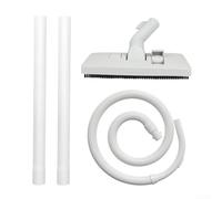 Besshepplo Cabezal de cepillo para aspiradora de 32 mm, herramienta de limpieza múltiple, diseño de perfil bajo desmontable para azulejos de madera dura, fácil de reemplazar, plástico, blanco, paquete