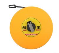 Besshepplo Cinta métrica de cuero impermeable a prueba de polvo, 10 m, 20 m, 30 m, 50 m, 100 m, fibra de vidrio, regla suave, resistente, doble cara, marcas transparentes, retracción suave, grúa