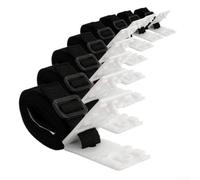 Besshepplo Correas de cubierta de piscina para accesorios de carrete, kit de amarre de manta solar ajustable, sistema de cuerda de seguridad para piscina, ajuste seguro sobre el suelo en piscinas del