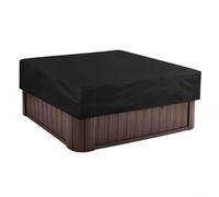 Besshepplo Cubierta de bañera al aire libre resistente a la intemperie 190T poliéster tafetán a prueba de polvo impermeable resistente a los rayos UV jardín spa protección ligera plegable para todas