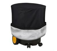 Besshepplo Cubierta para astilladora de madera para exteriores, resistente al agua, 210D/420D, tela Oxford para trituradora de hojas eléctrica, 85 x 110 cm, color negro (210D)