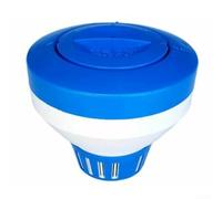 Besshepplo Dispensador flotante para piscinas de spa de 3 pulgadas con tapa de bloqueo giratorio ajustable, diseño relleno de espuma que evita el hundimiento y las manchas para piscinas pequeñas a