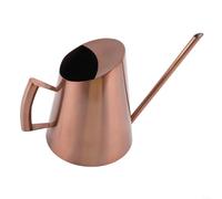 Besshepplo Elegante regadera de acero inoxidable con boquilla larga para plantas de interior y exterior, maceta de riego precisa, resistente a la corrosión, herramienta moderna de decoración de jardín