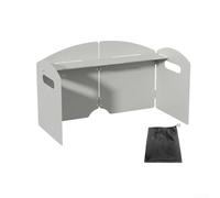 Besshepplo Estufa de camping resistente al viento de 34 paneles para estufas de gas portátiles compatible con modelos de 1-2 quemadores, resistente al calor hasta 315.6 °C, construcción de acero al