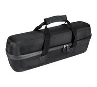 Besshepplo EVA Hard Shell Bike Battery Bag 10L Rear Rack Storage Pouch for Electric Bike Power Unit with Secure Straps and Tape Water Resistant Cycling Saddle Bag Black