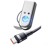 Besshepplo Faro de inducción colgante de oreja al aire libre desmontable mini noche pesca equitación iluminación portátil súper brillante inducción LED faro espiral diseño óptico