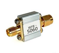 Besshepplo Filtro de paso de banda de alto rendimiento 5.8GHz 4900-6100MHz 5W manejo de potencia conector macho a hembra para UAV Transmisión de imagen inalámbrica UWB WiFi WiMAX Sistemas Silver Allo
