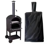 Besshepplo Funda impermeable para horno de pizza 210T, tela Oxford, a prueba de polvo, resistente al viento, para exteriores, jardín, patio, hornos de gas, color negro, resistente a la intemperie