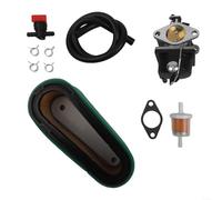 Besshepplo Kit de carburador con filtro de aire válvula de parada de filtro de combustible y línea de combustible compatible con motores OHV125 OHV130 OVH135 OHV110 OHV115 OHV120 OV358EA reemplaza el