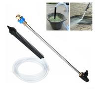 Besshepplo Kit de chorro de arena para lavadora de alta presión, boquilla de conexión rápida de 1/4 pulgadas con manguera de 2,8 m, tubo de succión de acero para eliminar el óxido y la suciedad dura