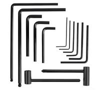 Besshepplo Kit de herramientas de llave hexagonal en forma de L, perfecto para cuello de guitarra y barra de armadura