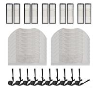 Besshepplo Kit de paño de fregona con filtro HEPA para Xiaomi Robot Vacuum S40 OV81 Accesorios de repuesto para el hogar Material de papel de filtro de microfibra de plástico de nylon Fácil de