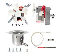 Besshepplo Kit de piezas de repuesto para parrilla de barbacoa con motor de barrena, ventilador de inducción, olla de fuego y encendedor de varilla caliente para parrillas de pellets de 120 V 60 Hz