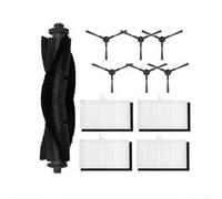 Besshepplo Kit de piezas de repuesto para robot aspirador Monsga MS1 MAX con cepillo principal en forma de V, 6 cepillos laterales y 4 filtros HEPA para limpieza profunda de esquinas y recogida