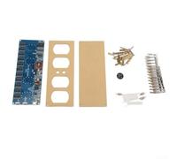 Besshepplo Kit de reloj de tubo digital Reloj despertador electrónico LED colorido para conjunto de montaje de placa de circuito alimentado con pantalla de luz RGB Función de sueño automático Caja