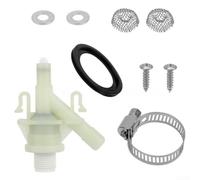 Besshepplo Kit de repuesto de válvula de inodoro RV 385311641 resistente a fugas, válvula de agua ABS para inodoros de descarga de pedal para 300 310 311 320 321 RV Camper remolque de viaje