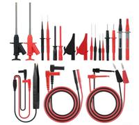 Besshepplo Kit de sonda multímetro digital con puntas intercambiables y diseño de pinzas para pruebas SMD, componentes eléctricos automotrices, medición de campo industrial, cobre inoxidable, S