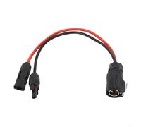 Besshepplo LP-20 Cable adaptador de conector de aviación de 2 pines para alimentación de batería de panel solar Hella - 10 AWG 30A 36V IP67 nominal RV Circular
