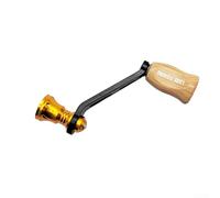 Besshepplo Mango de carrete de pesca de fibra de carbono brazo basculante único 70 mm de longitud 55 mm distancia entre ejes con 2 rodamientos compatible con Fuego Taula Exceler Caldia Prorex Certate